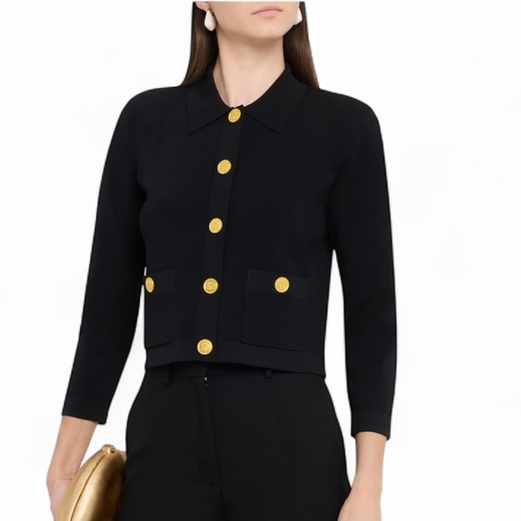 L'AGENCE Sweaters - L’agence collared cardigan